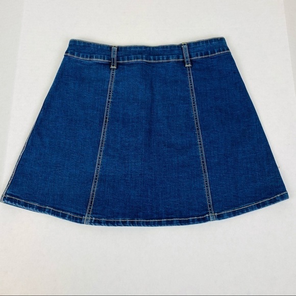 Altar’d State Front Snap Denim Skirt Size S - Picture 6 of 10